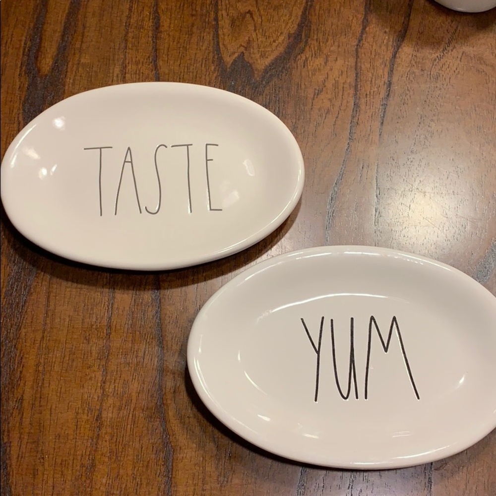 2 Rae Dunn Saucers